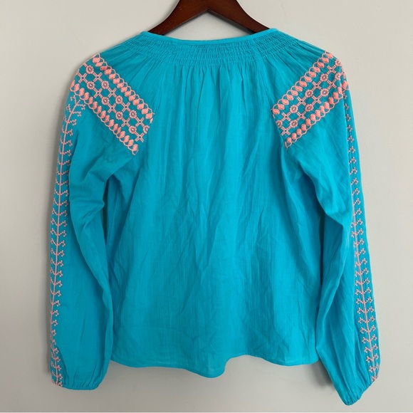 Lilly Pulitzer Women’s Bermuda Blu Lara Top. - Picture 6 of 12